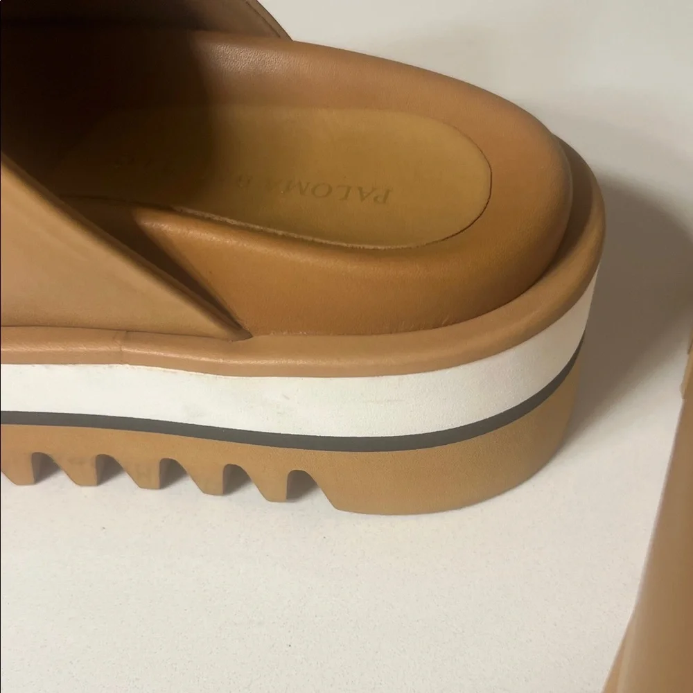 Paloma Barcelo Camel Platform Slides - Picture 9 of 9